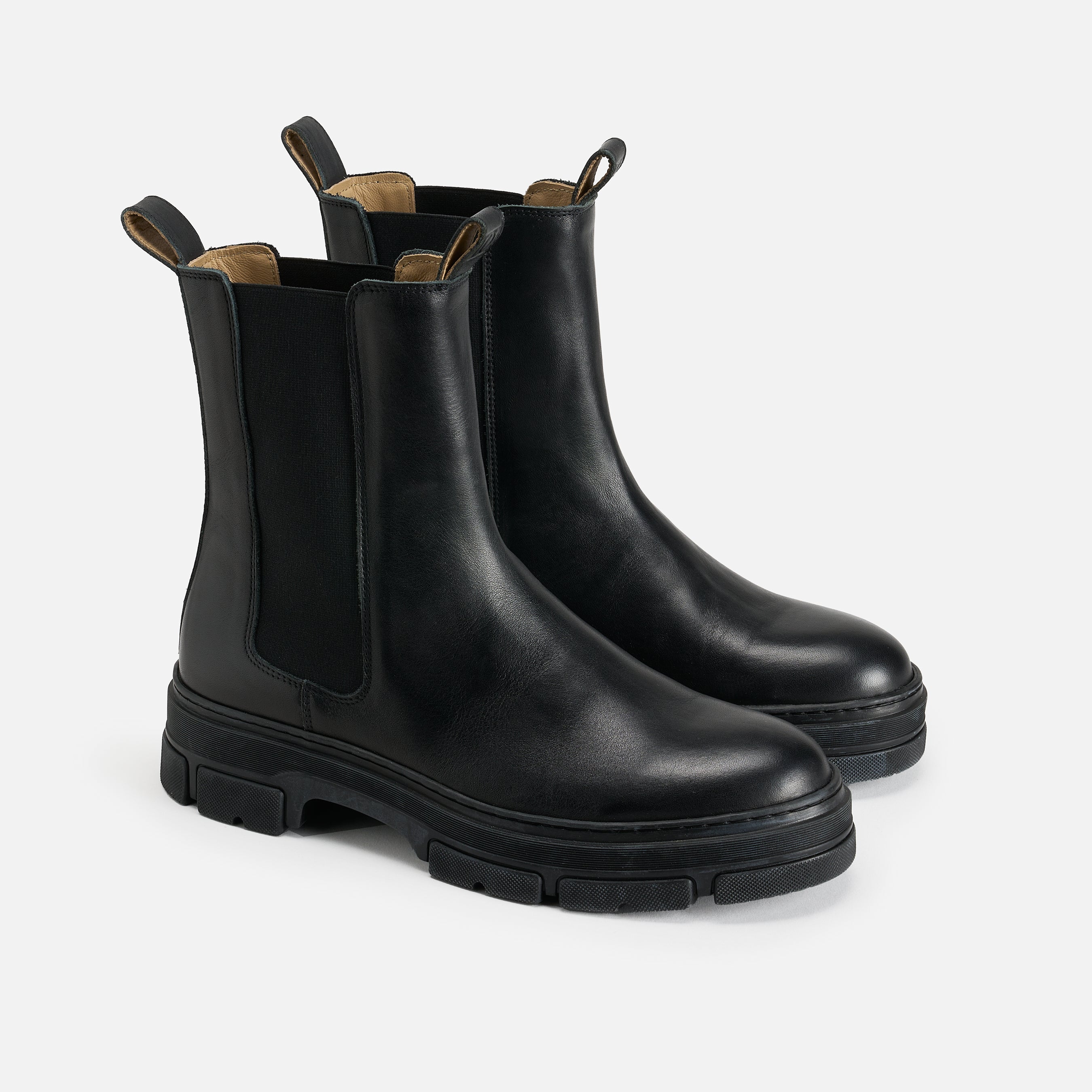 Chelsea Boot Black Leather โ Docksta Sko