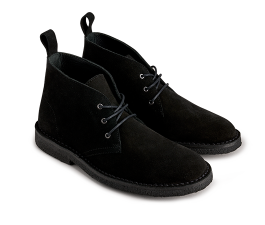 Desert Boots Black | Docksta Sko