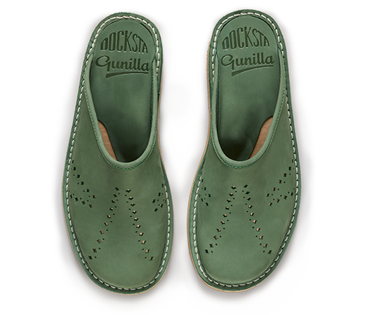 Slippers - Gunilla 901 Forest nubuck Nubuck | Docksta Sko