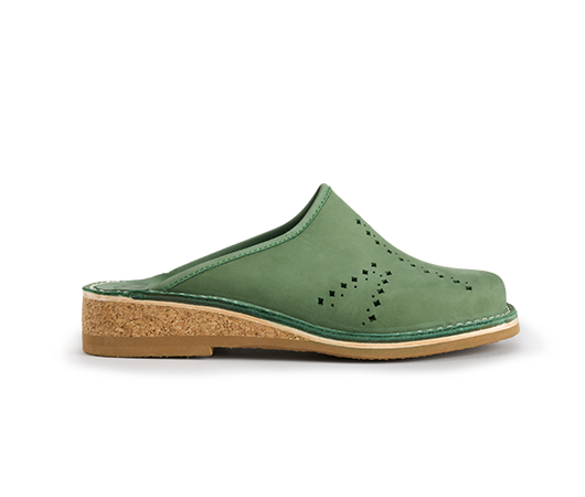 Slippers - Gunilla 901 Forest nubuck Nubuck | Docksta Sko