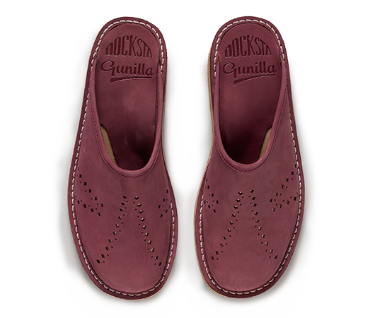 Slippers - Gunilla 901 Bordeaux nubuck | Docksta Sko