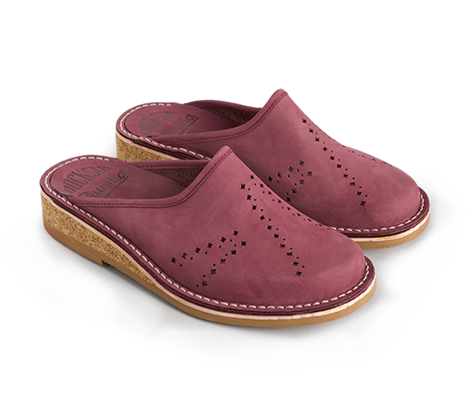 Slippers - Gunilla 901 Bordeaux nubuck | Docksta Sko