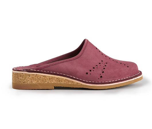 Slippers - Gunilla 901 Bordeaux nubuck | Docksta Sko