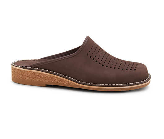 Slippers - Patrik Brown Espresso nubuck Nubuck | Docksta Sko