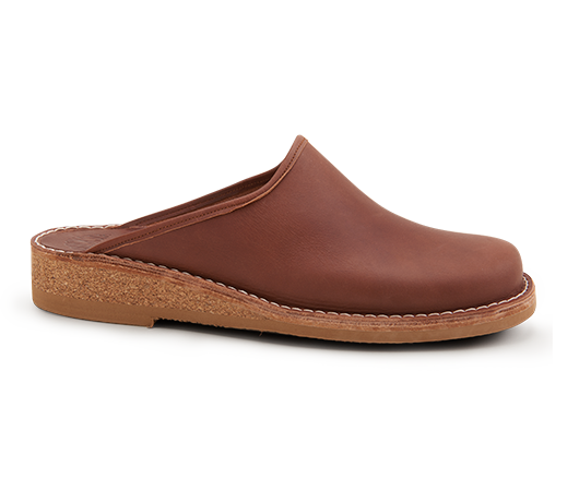 Slippers - Patrik 962 Brown Vegetable-tanned leather | Docksta Sko