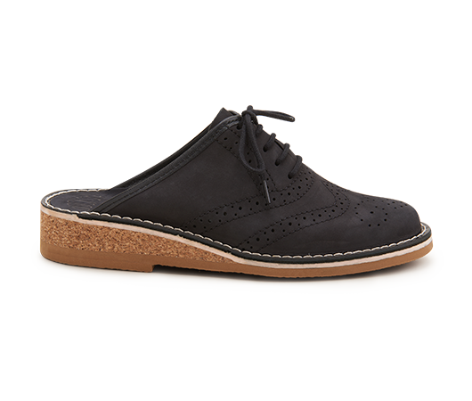 Slippers - Brogues 970 Black Nubuck | Docksta Sko