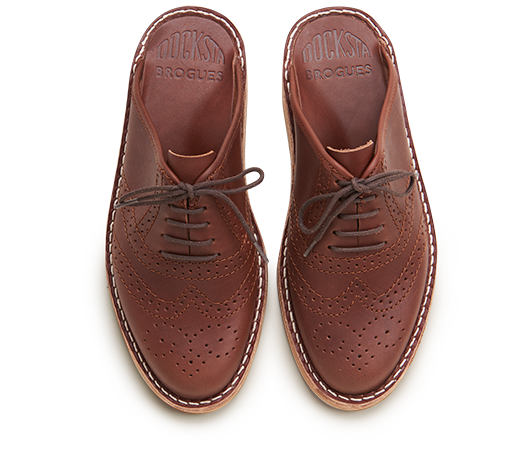 Slippers - Brogues 970 Brown Vegetable Tanned Brogues | Docksta Sko