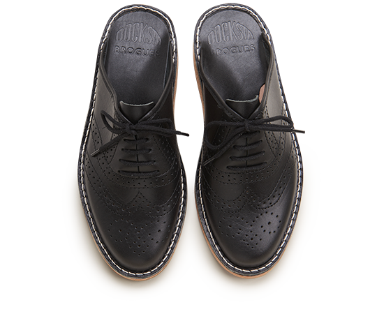 Slippers - Brogues 970 Black Vegetable Tanned Brogues | Docksta Sko