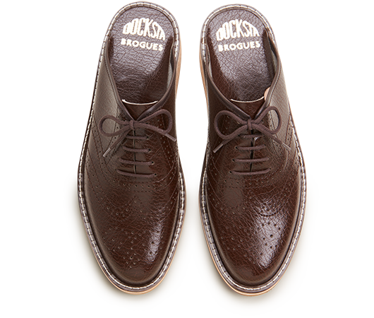 Slippers - Brogues 970 Brown | Docksta Sko