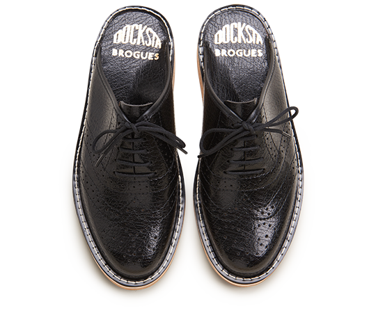 Slippers - Brogues 970 Black | Docksta Sko