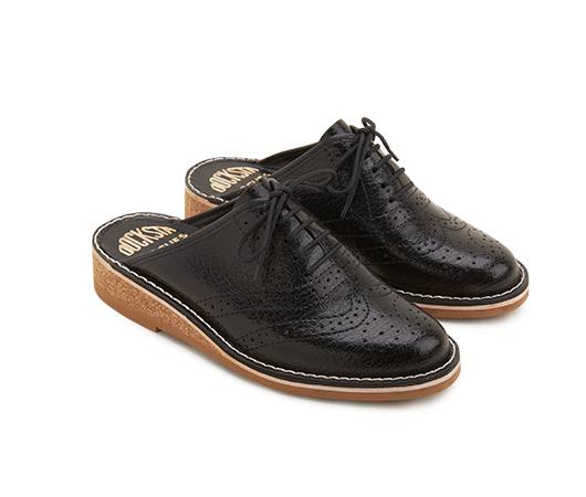 Slippers - Brogues 970 Black | Docksta Sko