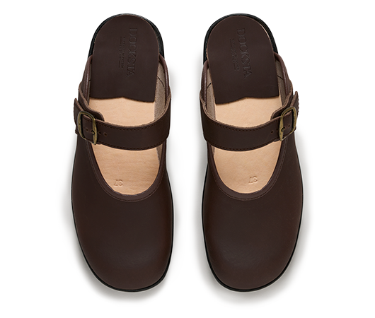 Clogs Ballerina Clogs Brown | Docksta Sko