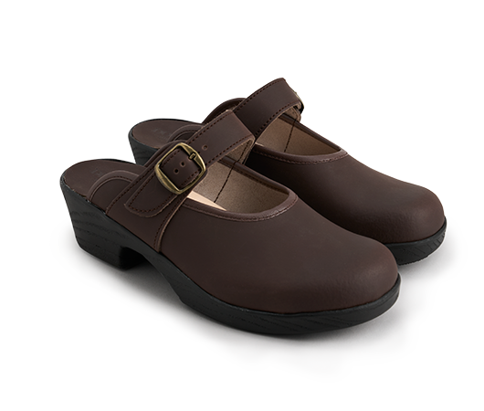 Clogs Ballerina Clogs Brown | Docksta Sko