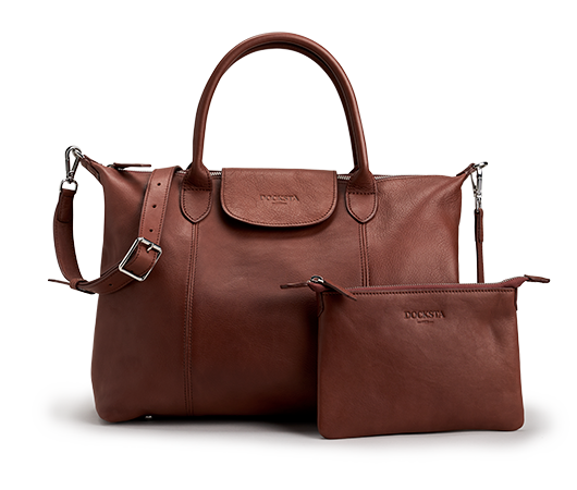  Cleo Large bag Handbag brown | Docksta Sko